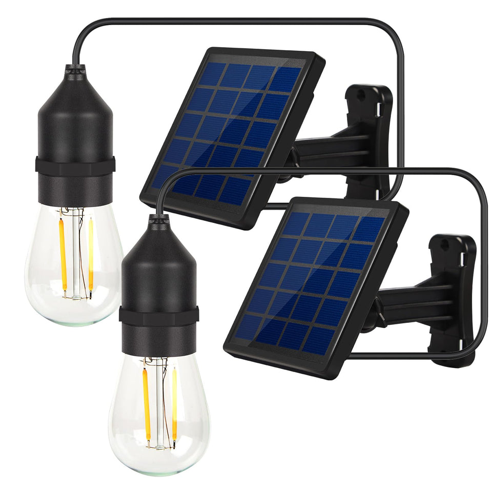 Ousam Led solar light bulb with dusk-to-dawn sensor for outdoor lighting.