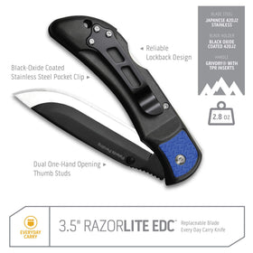 Outdoor Edge RazorLite shines in hunting skinning scenarios with easy blade swaps.