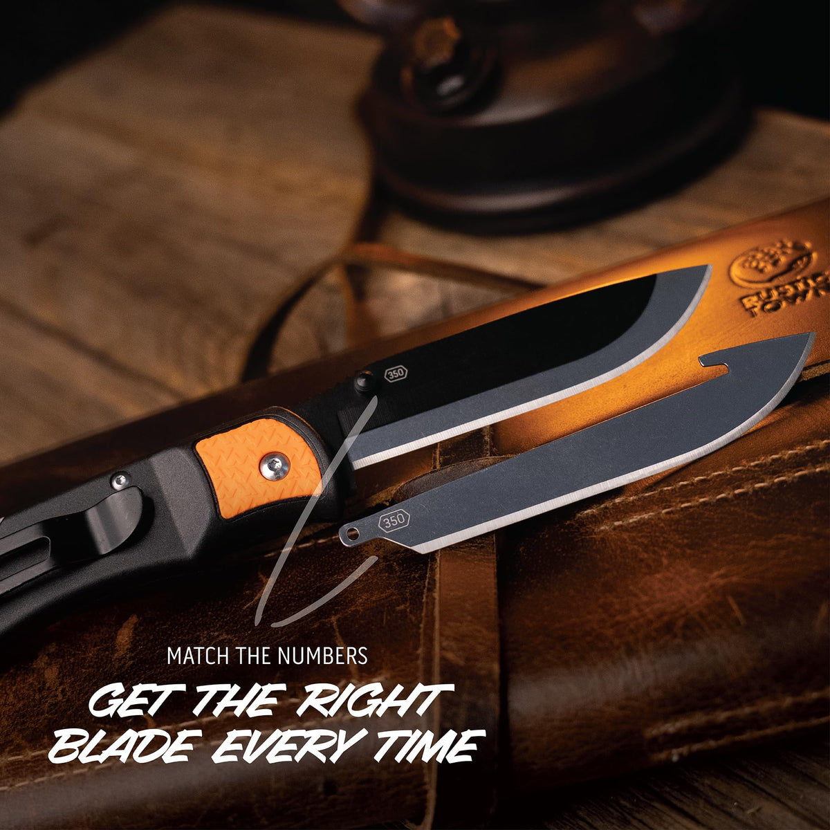 OUTDOOR EDGE RazorLite EDC replaceable blades provide sharp field cuts