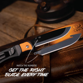 OUTDOOR EDGE RazorLite EDC replaceable blades provide sharp field cuts