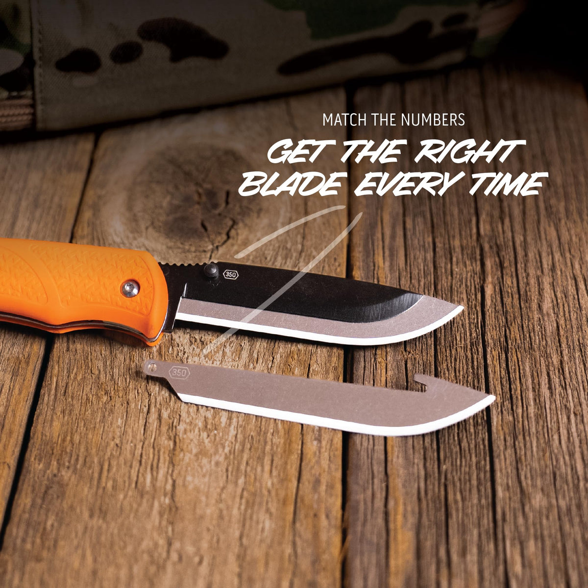 Outdoor Edge RazorSafe blades conveying razor-sharp edges and durability