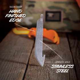 Outdoor Edge RazorSafe replacement blades in field use scenario