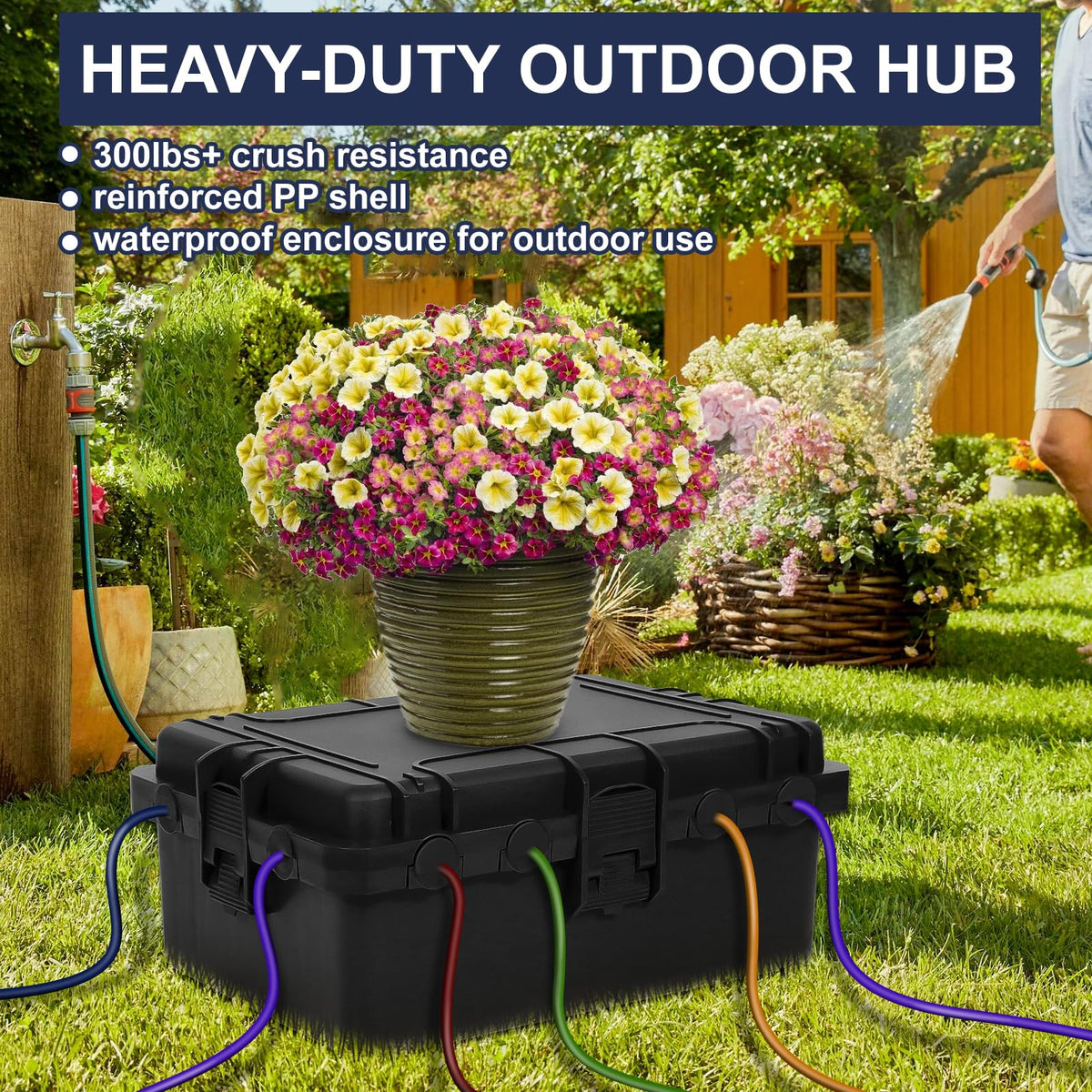 OUTDSPLY heavy-duty outdoor distribution box built for harsh environments.