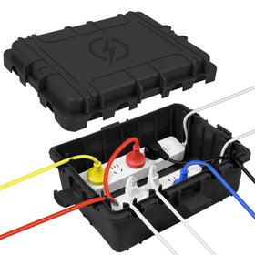 OUTDSPLY large outdoor electrical box waterproof protecting power connections outdoors.