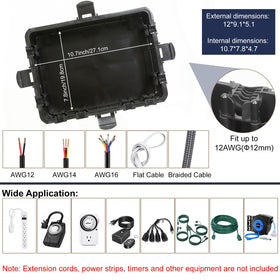 OUTDSPLY wall-mount ready design keeps sockets elevated and tidy.