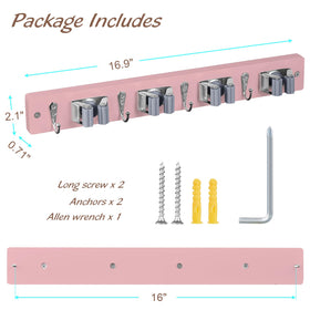 Easy installation with included hardware for flat walls