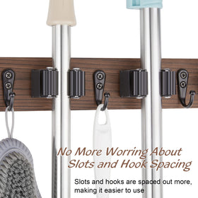 Outnili indoor outdoor cleaning hanger keeps tools tidy behind doors or in closets.