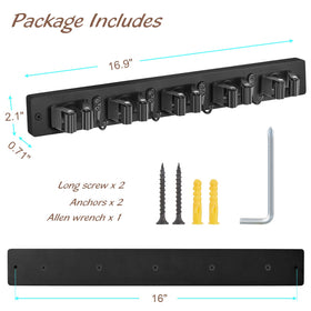 OUTNILI installation-ready image displaying mounting holes distance and hardware