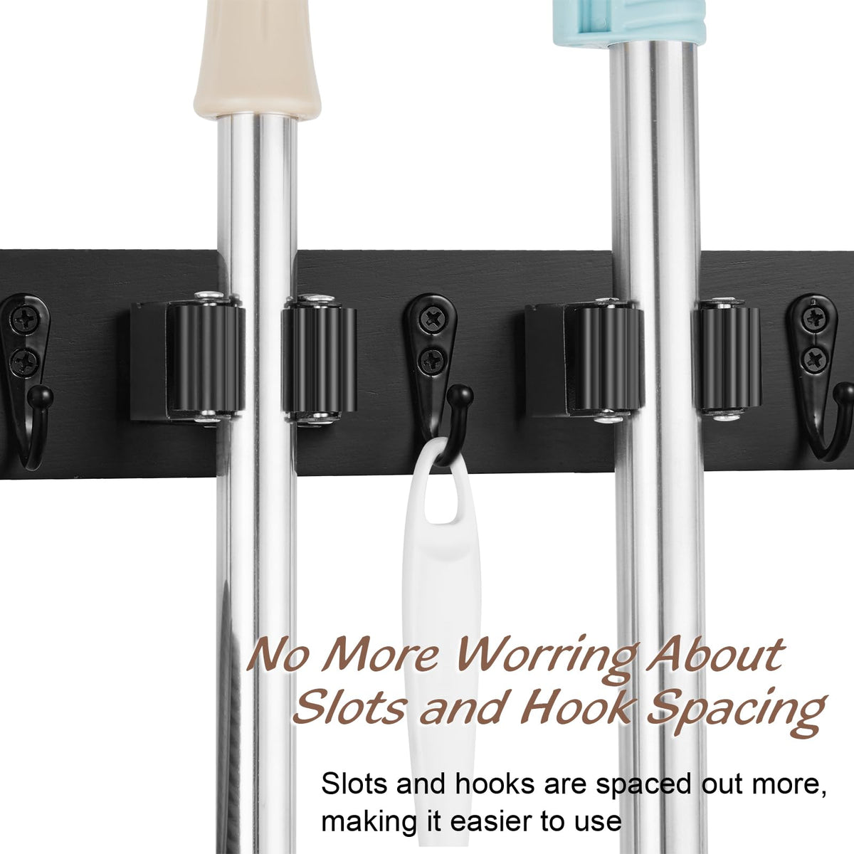OUTNILI wall rack in a garage shows space-saving organization