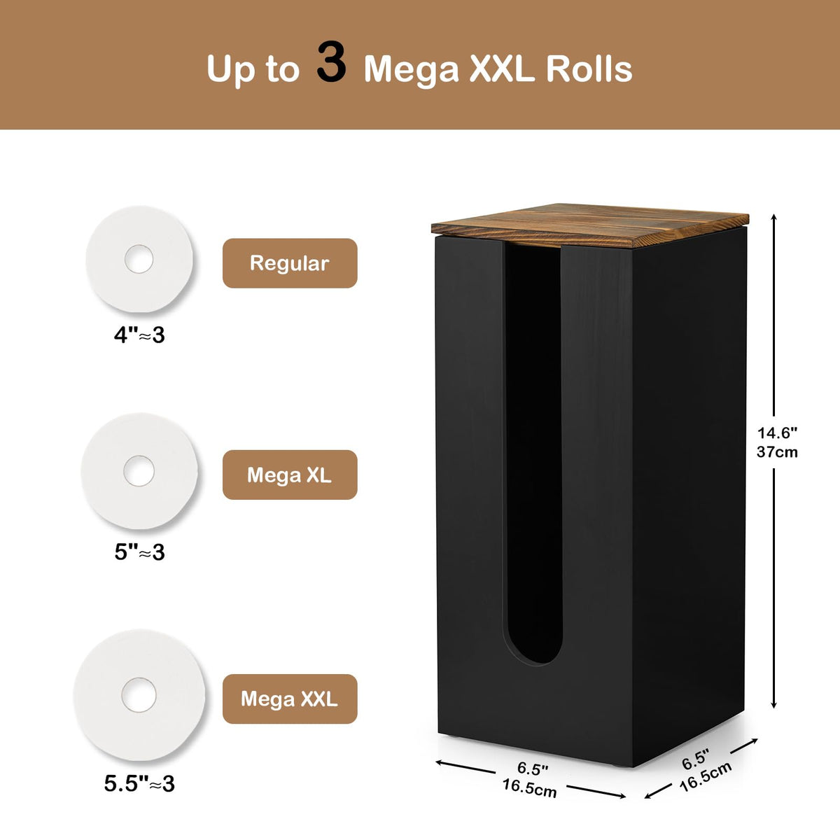 Outnili rustic black wood design complements modern and farmhouse decor