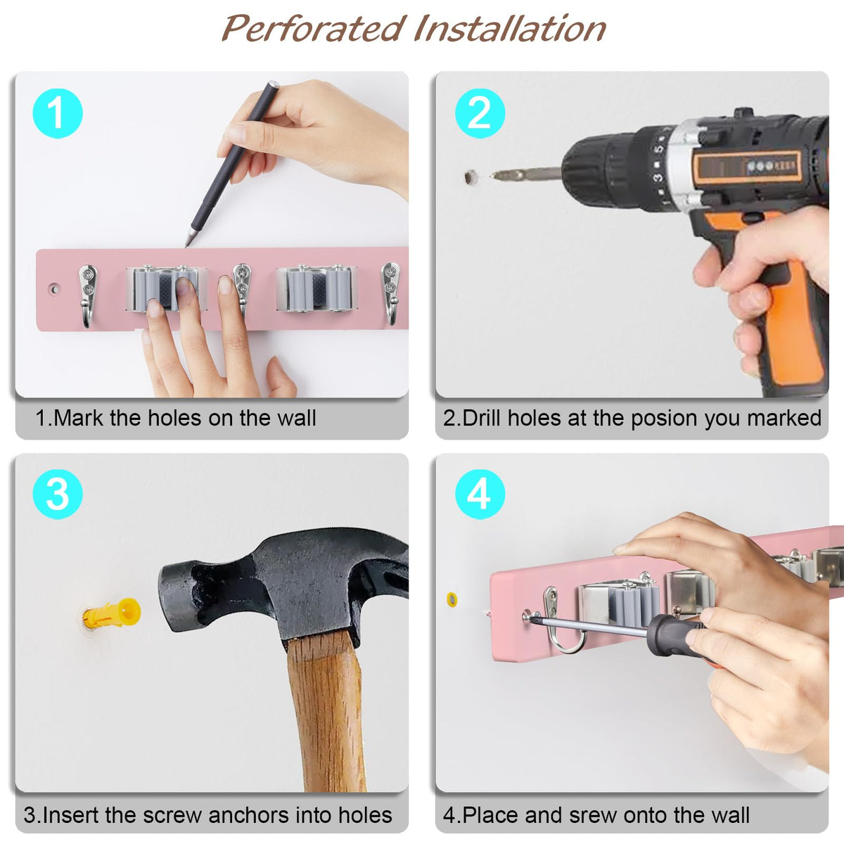 Space saving cleaning tool storage idea for home organization