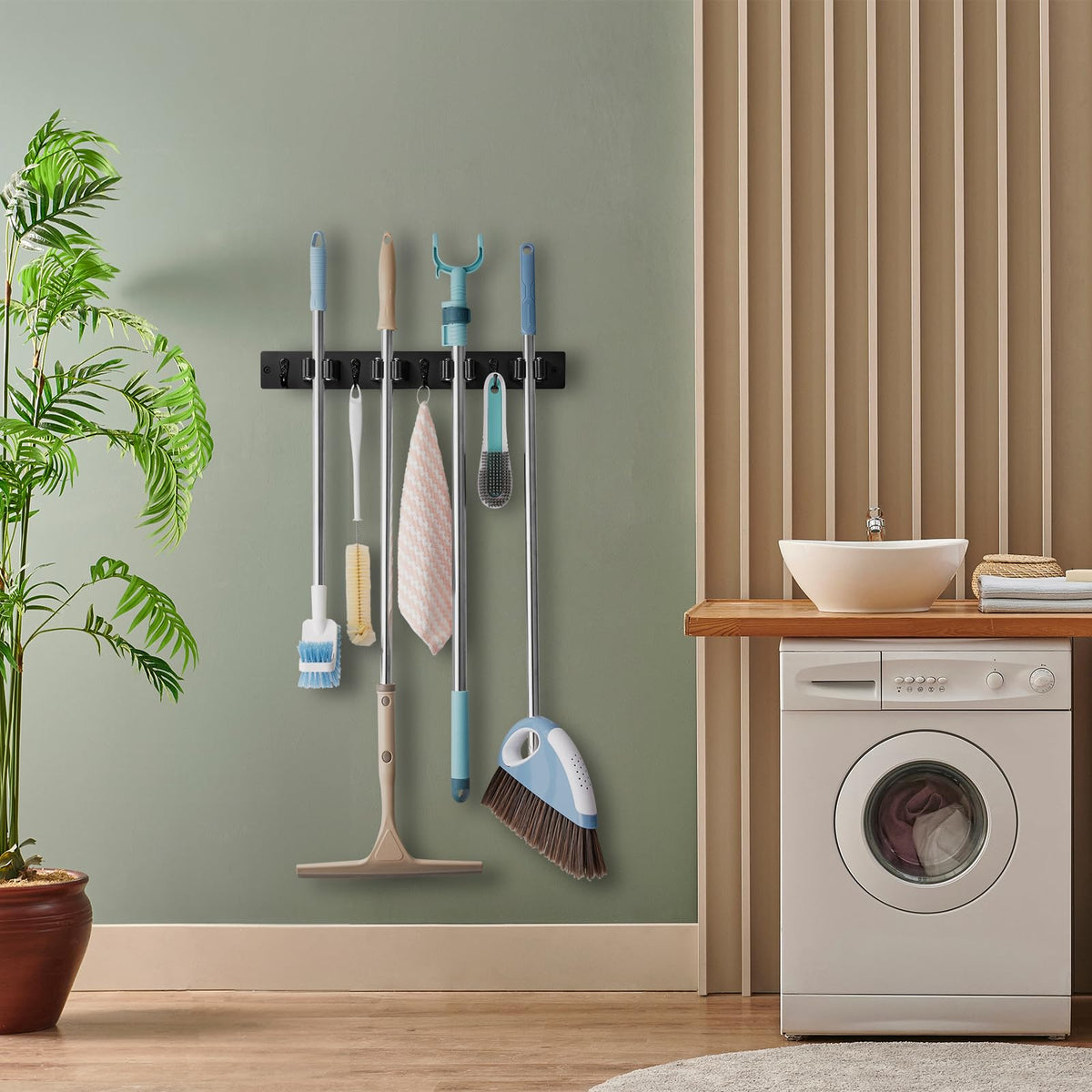 Outnili wall-mount installation guide illustrating secure mounting