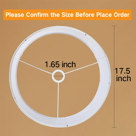 OUTON beige drum shade folding design enables tool-free setup.