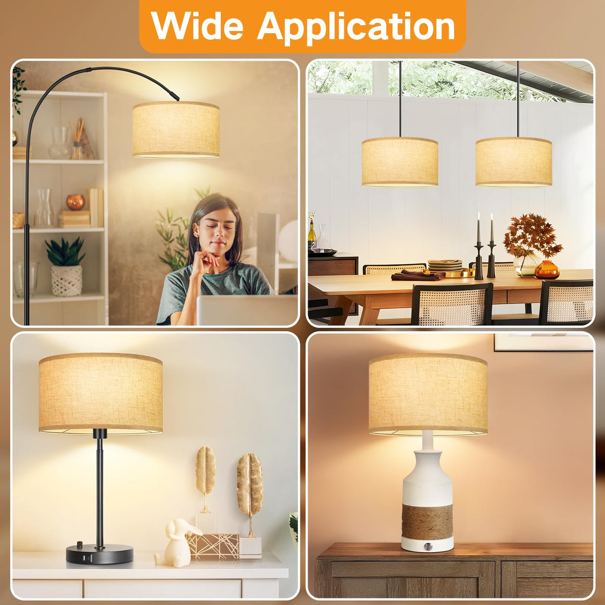 OUTON shade in living room creates elegant, versatile decor.