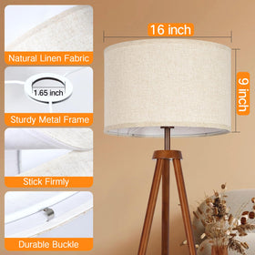 OUTON E26/E27 compatible drum shade fits most table and floor lamps.
