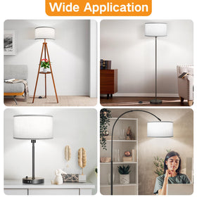 OUTON white drum shade ideal for floor lamps