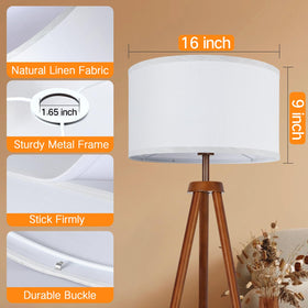 OUTON linen drum shade delivers gentle diffusion and reduced glare