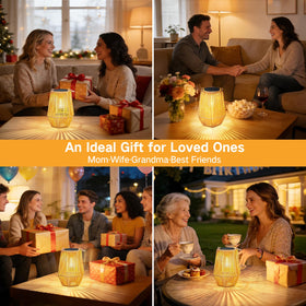 OUTONLIFE solar lantern illuminating garden paths and patios for safe outdoor use