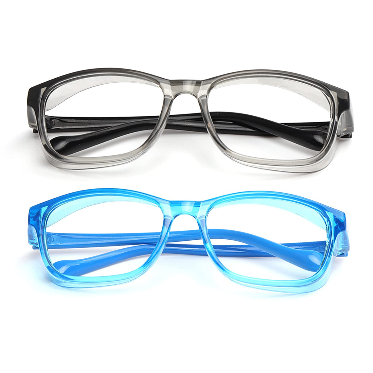 Outray kids glasses with side shields protecting eyes from wind and debris.