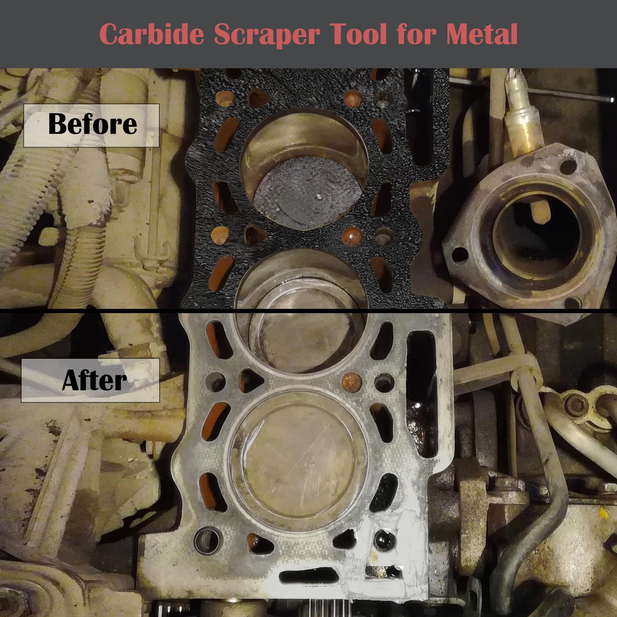 OUXIO Carbide Scraper two-piece set packaged for versatile metalwork tasks