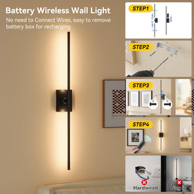 Ouyulong wall sconce with 350 rotation for vanity or bedside lighting.