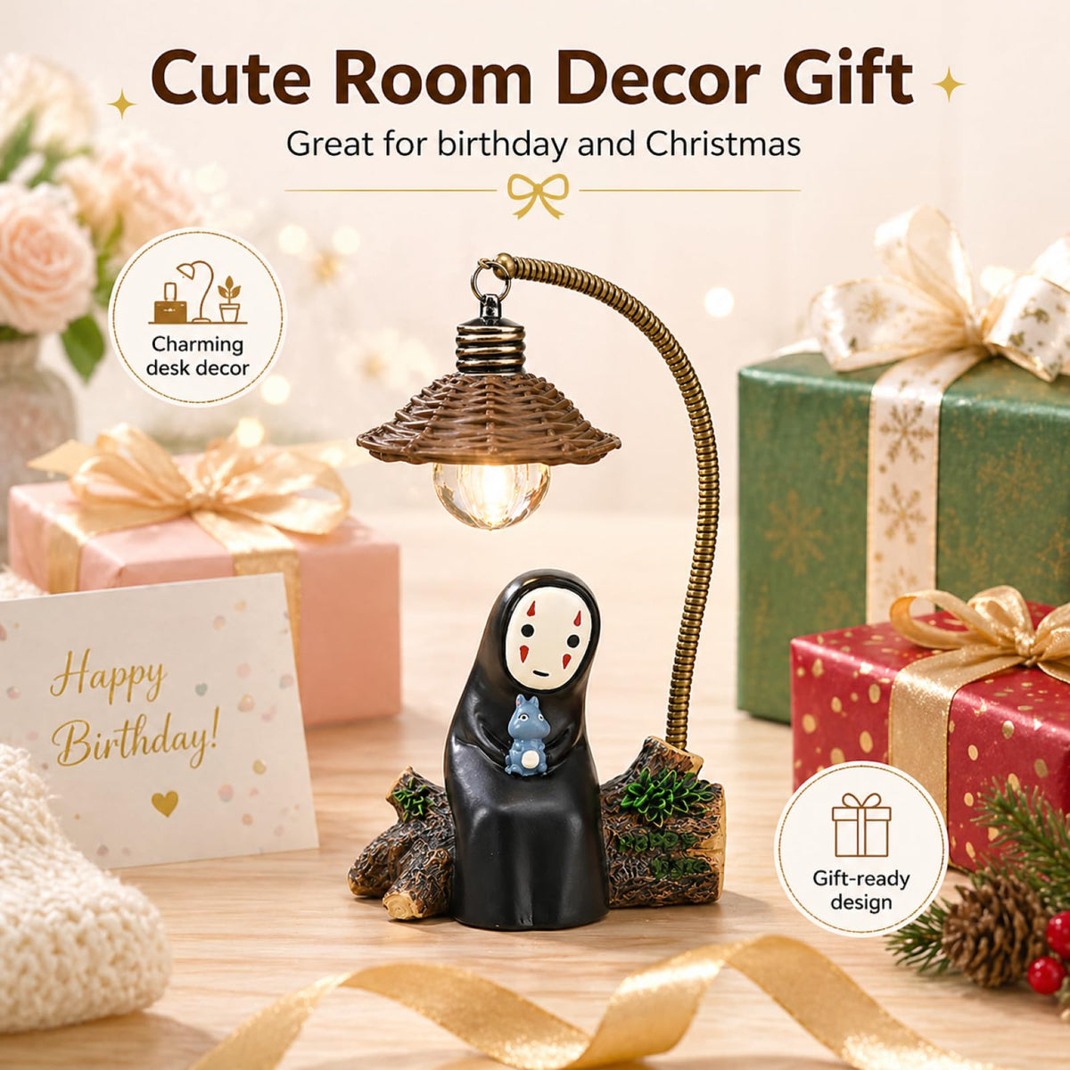 OVANUS No Face Lamp gift-ready decor for bedrooms