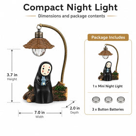 OVANUS No Face Lamp resin-metal craft, durable accent