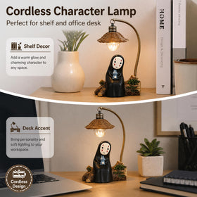 OVANUS No Face Lamp white light for warm ambience