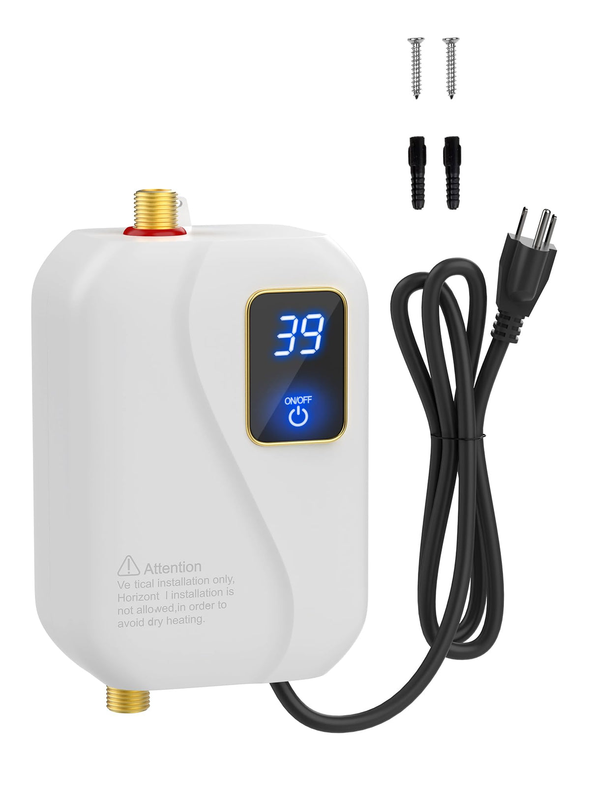 OVAS HOO electric tankless water heater 110V with 3000W power for on-demand hot water
