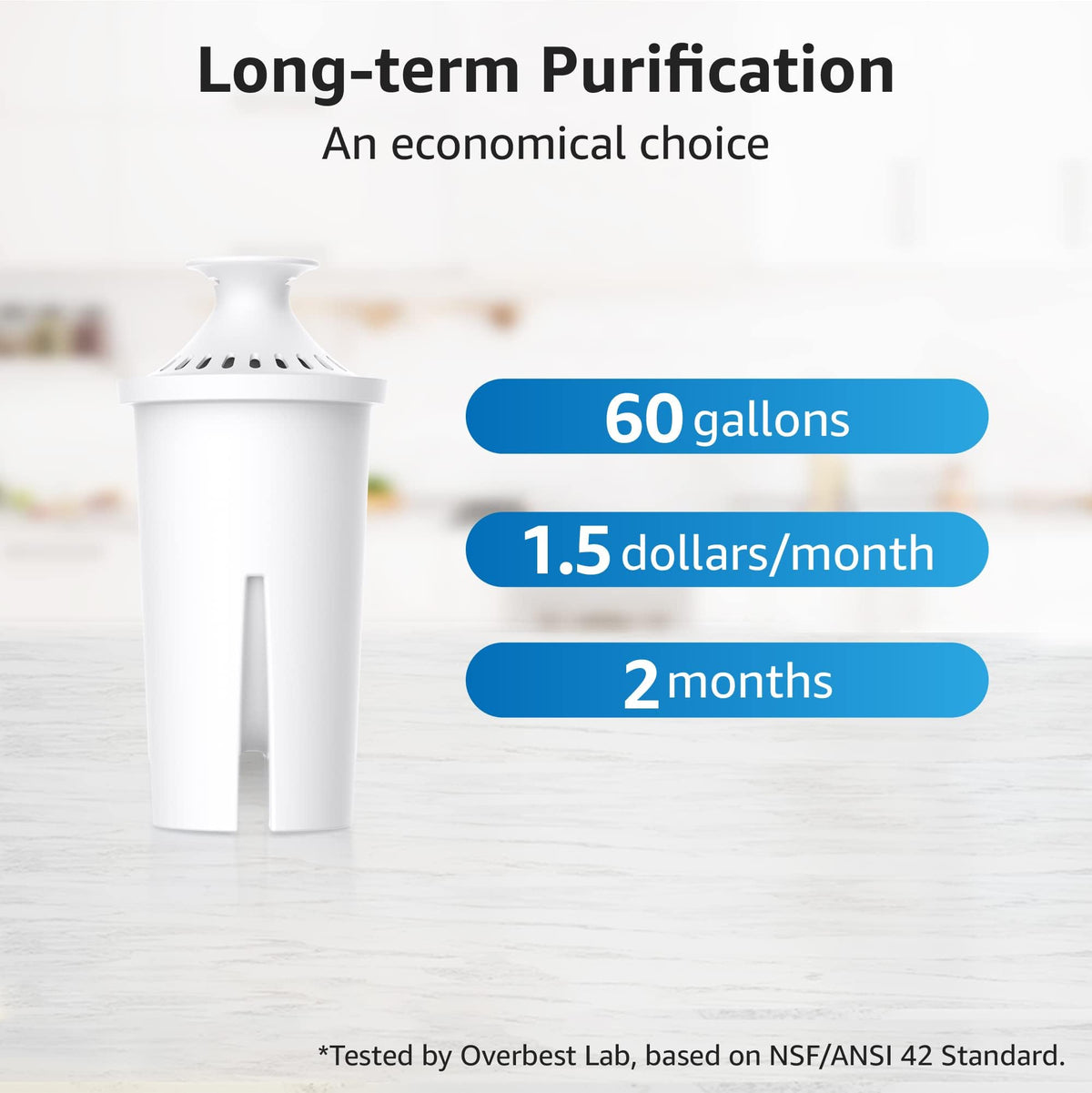 Overbest 7006 BPA-free housing supports safe drinking water.