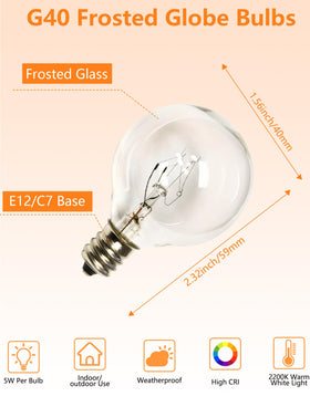 Oviejo G40 warm white glow for indoor and outdoor spaces