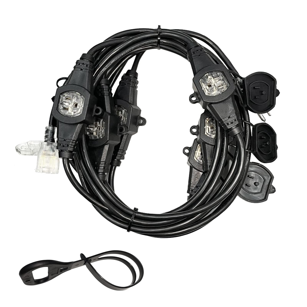 oviitech 25ft extension cord with 5-15P to 5-15R, ideal for stage setups