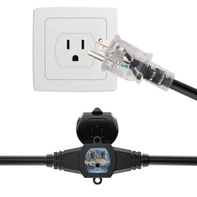 oviitech blue indicator outlets help locate sockets in dim environments.