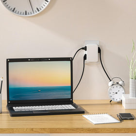 oviitech side-entry design helps keep cords organized behind furniture