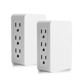 oviitech plug in outlet extender side-entry design fits tight spaces
