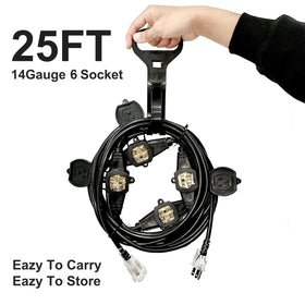 oviitech 14AWG SJTW extension cable supports daily device power safely.
