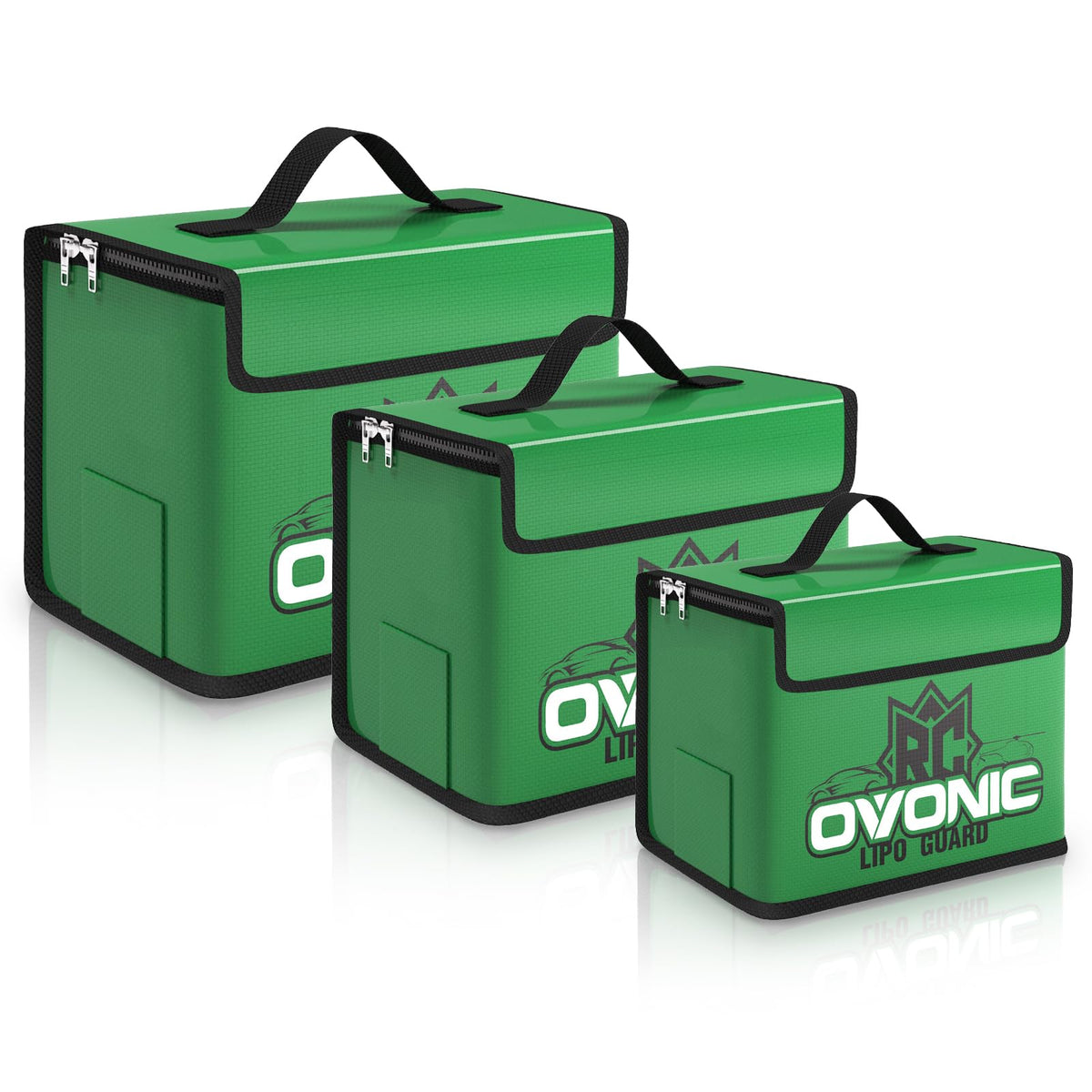OVONIC Lipo Safe Bag large-capacity for safe LiPo storage and transport.