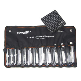 OWDEN 12-punch size range from 1/8 to 3/4 inch for precise holes.