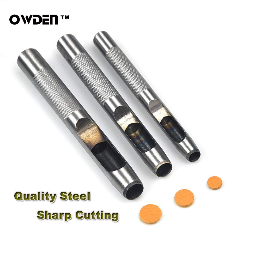 Punch sizes cover 1/8 to 1/2 inch for versatility