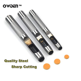 Punch sizes cover 1/8 to 1/2 inch for versatility
