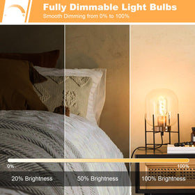 Owilukie pack of 4 Edison bulbs ready for quick replacement and mood lighting.