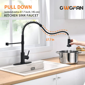 OWOFAN 9009R 304 stainless steel with matte black finish resists wear