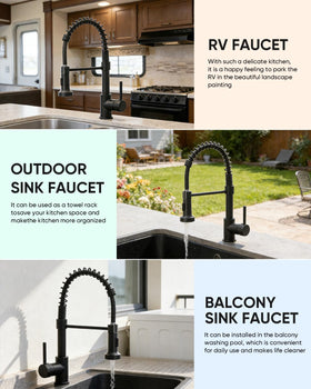 OWOFAN matte black finish reduces water spots and fingerprints.