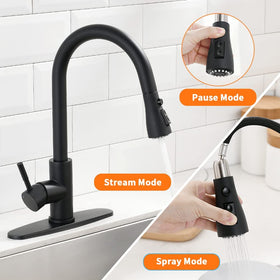 OWOFAN high-arc spout with 360-degree swivel for tall pots.