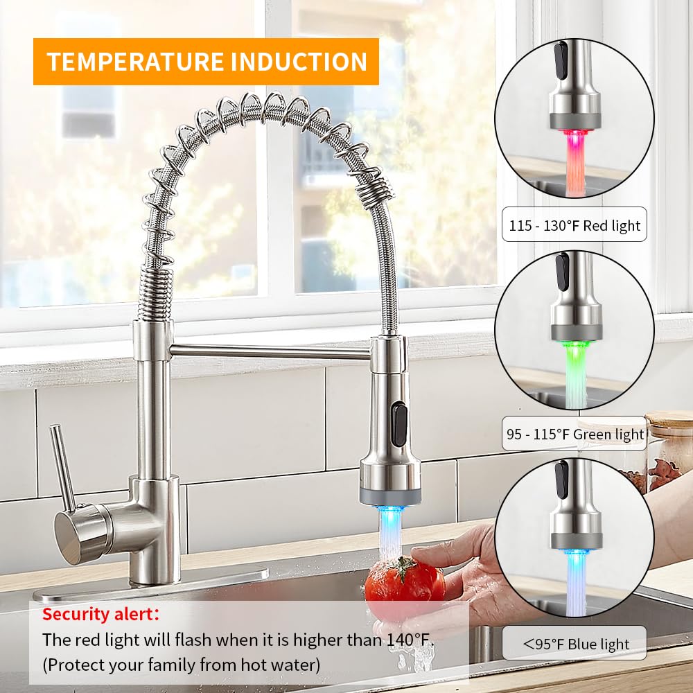 OWOFAN pull-down-sprayer enables flexible cleaning around the sink