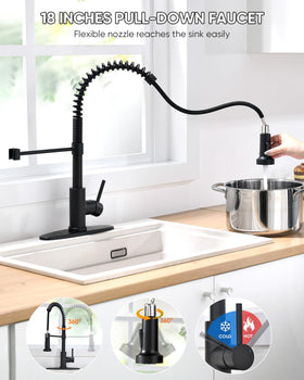 OWOFAN SUS304 stainless steel body highlights durable, lead-free construction.