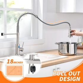 OWOFAN SUS304 stainless steel construction with lead-free brass core