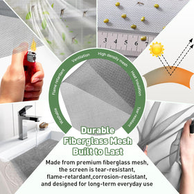 OWYR diy-adjustable-window-screen cuts to fit a range of frames.