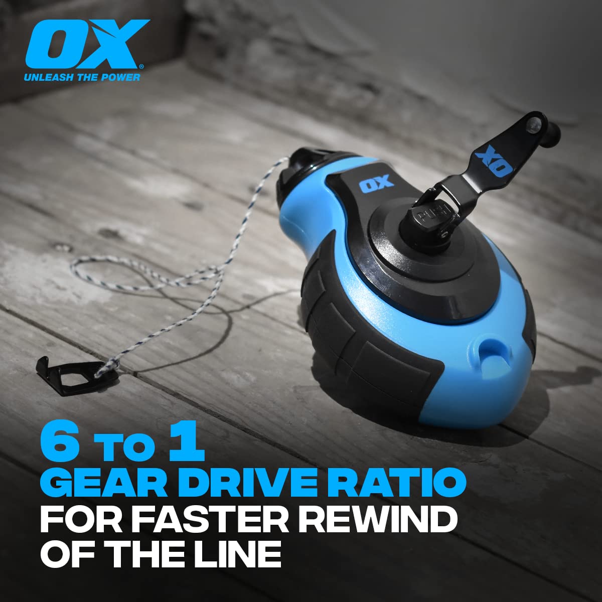 OX P027731 Chalk Line ergonomic grips for comfortable use