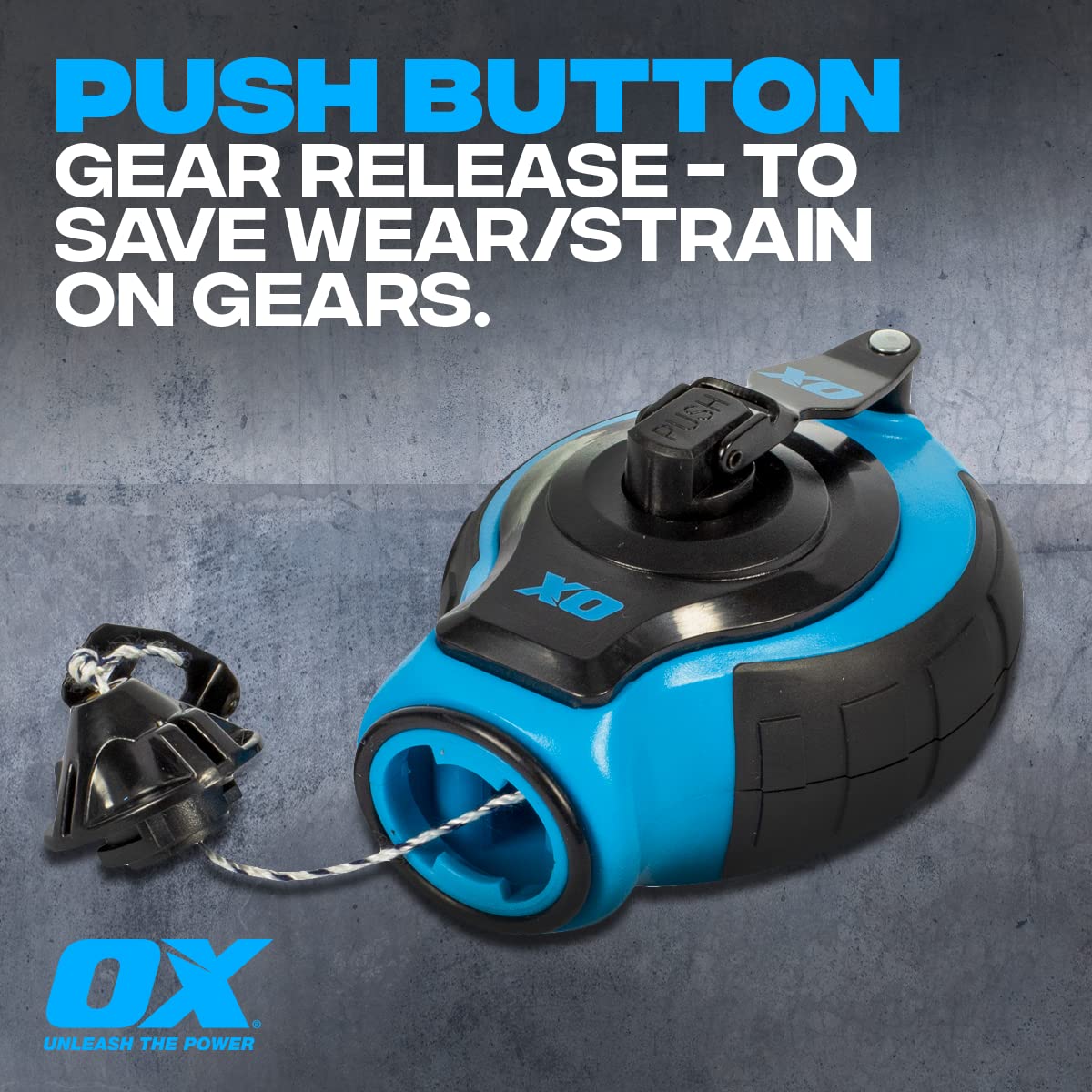OX P027731 Chalk Line 6 to 1 gear for fast rewinds